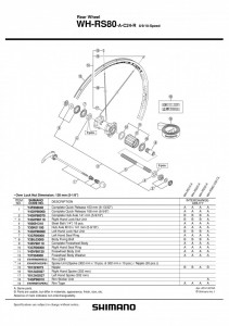 SPITA SHIMANO WH-RS80-A-C24-R DREAPTA 302MM - Img 2