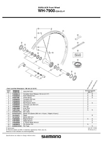 STICKERE PT. JANTA SHIMANO WH-7900-C24-CL-F - Img 2
