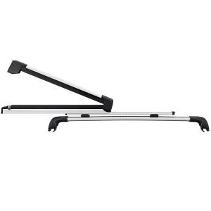 Suport 5 perechi schiuri Thule SnowPack Extender 7325 Argintiu cu prindere pe bare transversale aluminiu cu profil T - Img 8
