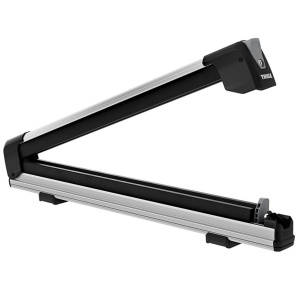 Suport 5 perechi schiuri Thule SnowPack Extender 7325 Argintiu cu prindere pe bare transversale aluminiu cu profil T - Img 10