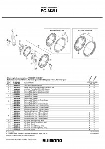 SURUBURI SI PIULITE DE FIXARE (M8X8.5) PENTRU MONTAREA FOII MARI SI MIJLOCII LA ANGRENAJUL FC-M391 (4 SETURI) SHIMANO - Img 2