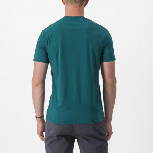 Tricou casual Castelli Armando 2 Tee, Turcoaz, XXL - Img 2