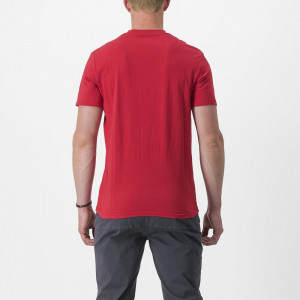Tricou casual Castelli Finale Tee, Rosu, XXL - Img 2