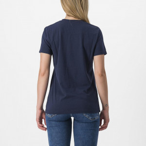 Tricou casual Castelli Pedalare Tee, de dama, Bleumarin, XS - Img 2