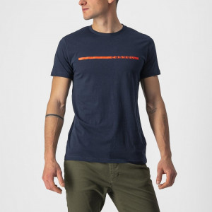 Tricou casual Castelli Ventaglio Tee, Bleumarin/Rosu, L - Img 4