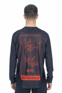 TRICOU CICLISM CUBE VERTEX ROUND NECK JERSEY L/S BLACK XXL - Img 3