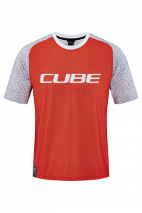 TRICOU CICLISM CUBE VERTEX ROUND NECK JERSEY S/S ORANGE L