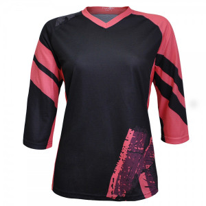Tricou Ciclism FUNKIER Dolomiti-W Enduro Women (3/4) sleeve - Black/Pink XL - Img 3