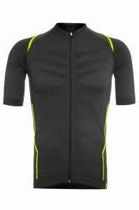 Tricou Ciclism FUNKIER Respirare Elite - Gri/Galben M/L - Img 3