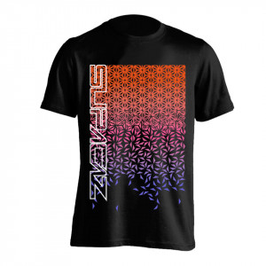 Tricou Ciclism SUPACAZ Star Fade (S/S) - Orange/Roz/mov M