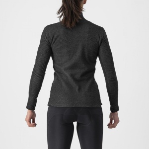 Tricou cu maneca lunga Castelli Cold Days W 2nd Layer, Negru, M - Img 2