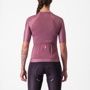 Tricou cu maneca scurta Castelli Aero PRO 7.0 W, de dama, Mov, S - Img 2
