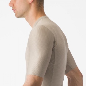 Tricou cu maneca scurta Castelli Espresso, Crem, XXL - Img 7