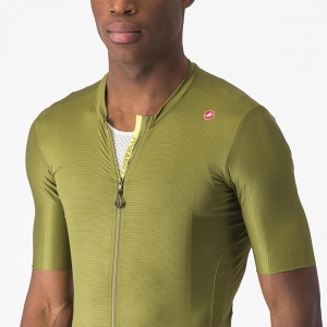 Tricou cu maneca scurta Castelli Espresso, Kaki, XL - Img 5