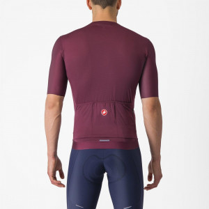Tricou cu maneca scurta Castelli Espresso pentru barbati visiniu inchis/argintiu selenar L - Img 2