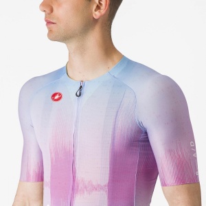 Tricou cu maneca scurta Castelli R-A/D, Violet Multicolor, XXL - Img 5