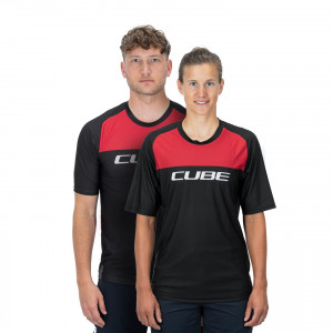 TRICOU CUBE EDGE ROUND NECK JERSEY S/S BLACK RED M - Img 3