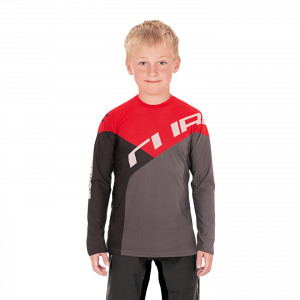 TRICOU CUBE JUNIOR JERSEY L/S BLACK RED XL