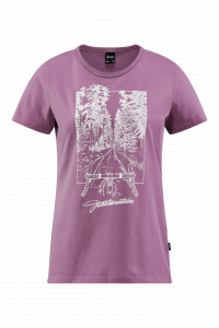 TRICOU CUBE ORGANIC WS T-SHIRT FICHTELMOUNTAINS BERRY XS (34)