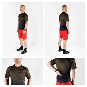 Tricou maneca scurta Force MTB Angle army S - Img 6