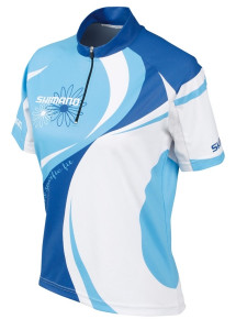 TRICOU MANECA SCURTA SHIMANO FEMEI MTB OLYMPIAN BLUE/BONNIE BLUE/WHITE