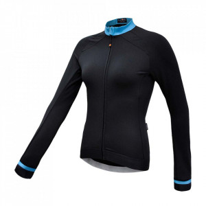 Tricou Termic Ciclism FUNKIER Volterra-LW (L/S) - Black/Blue L - Img 3