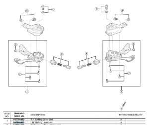 UNITATE DE SCHIMBARE A VITEZELOR SHIMANO SL-M980-I STANGA