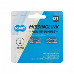 Za Rapida KMC Missing Link 101NR EPT Silver Single-Speed - Img 2