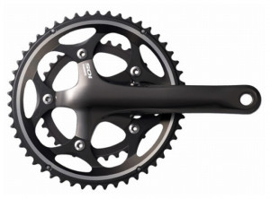 ANGRENAJ PEDALIER SHIMANO 105 FC-5650-L 50X34T BRAT 175MM PT. 10 VIT. PE SPATE HOLLOWTECH 2 INCL. BB BSA FARA TL-FC16 & FC32 NEGRU VRAC