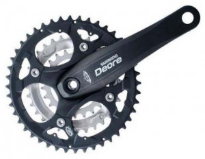 ANGRENAJ PEDALIER SHIMANO DEORE FC-M530-L 44X32X22T CRANK ARM 170MM FOR REAR 9 SPEED OCTALINK & HOLLOWTECH CHAINCASE NOT COMPATIBLE FOR CHAINLINE 50MM W/O CG BLACK VRAC