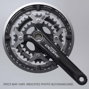ANGRENAJ PEDALIER SHIMANO DEORE FC-M591-L 48X36X26T BRAT 175MM 2-PCS FC CU CG COMPATIBIL CHAINCASE CU BB NEGRU AMBALAT IND.