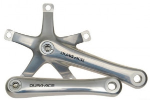 ANGRENAJ PEDALIER SHIMANO DURA-ACE FC-7701 W/O CHAINRING BRAT 172.5MM PT. 9 VIT. PE SPATE OCTALINK/HOLLOWTECH INCL. CRANK FIXING BOLT & CHAINRING FIXING BOLT AMBALAT IND.