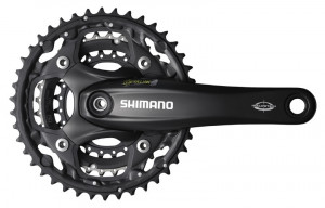 ANGRENAJ PEDALIER SHIMANO FC-M522-L 42X32X24T BRAT 175MM PT. 10 VIT. PE SPATE HOLLOWTECH OCTALINK CU CG INCOMPATIBIL CHAINCASE NEGRU AMBALAT IND.