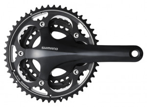 ANGRENAJ PEDALIER SHIMANO FC-R563 50X39X30T BRAT 165MM PT. 10 VIT. PE SPATE 2-PCS FC FARA BUTUC PEDALIER NEGRU VRAC