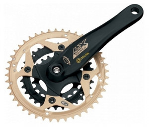 ANGRENAJ PEDALIER SHIMANO LX FC-M572-G 44X32X22T BRAT 170MM PT. 9 VIT. PE SPATE OCTALINK & HOLLOWTECH COMPATIBIL CHAINCASE FARA CG AURIU VRAC