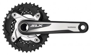 ANGRENAJ PEDALIER SHIMANO SLX FC-M677 38X24T BRAT BRAT 170MM PT. 10 VIT. PE SPATE HOLLOWTECH 2 FARA BUTUC PEDALIER AMBALAT IND.