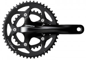 ANGRENAJ PEDALIER SHIMANO SORA FC-RS400 50X34T BRAT 170MM PT. 10 VIT. PE SPATE FARA CG FARA BUTUC PEDALIER NEGRU AMBALAT IND.