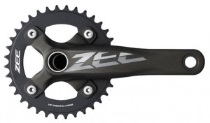 ANGRENAJ PEDALIER SHIMANO ZEE FC-M645 36T BRAT 165MM PT. 10 VIT. PE SPATE 2-PCS FC FARA BASH GUARD CU BUTUC PEDALIER PENTRU 83MM AMBALAT IND.