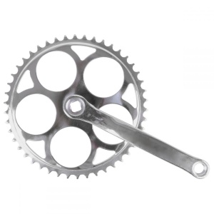 Angrenaj Pedalier SXT 46T Metal Silver Patrat