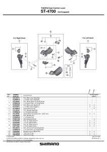 ANSAMBLU COMPLET MECANISM INTERN SHIMANO ST-4700 STANGA - Img 2