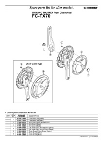 APARATOARE FOI SHIMANO FC-TX70 NEGRU