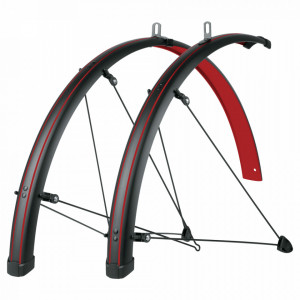 Aparatori bicicleta SKS Stingray 28 - Black/Red | Set - Img 2