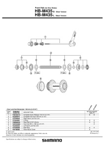 AX BUTUC FATA SHIMANO HB-M435 COMPLET 108MM (4-1/4")