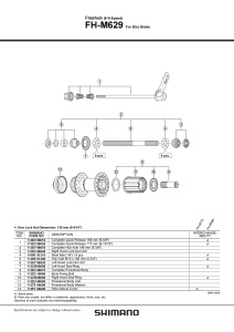 AX PT. BUTUC SPATE SHIMANO FH-M629 COMPLETE 146MM 5-3/4"