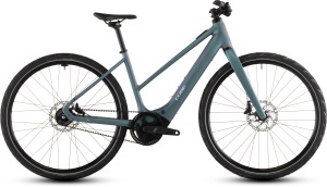 BICICLETA ELECTRICA CUBE EDITOR HYBRID SLT 400X TRAPEZE SMARAGDGREY PRISM 2026 58 cm
