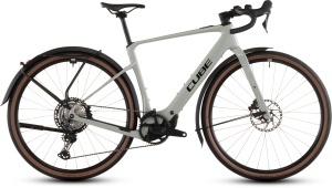 BICICLETA ELECTRICA CUBE NUROAD HYBRID C:62 RACE 400X FE REEDBEIGE BLACK 2026 L