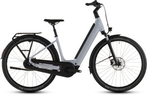 BICICLETA ELECTRICA CUBE SUPREME HYBRID COMFORT ONE 600 EASY ENTRY FOGGREY REFLEX 2026 42 cm
