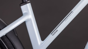 BICICLETA ELECTRICA CUBE TOURING HYBRID ONE 600 TRAPEZE GLACIER REFLEX 2026 54 cm - Img 4