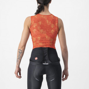 Bluza de corp fara maneci Castelli Pro Mesh 4 W SL, de dama, Portocaliu, S - Img 2