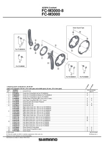 BRAT ANGRENAJ PEDALIER SHIMANO FC-M3000 STANGA 175MM